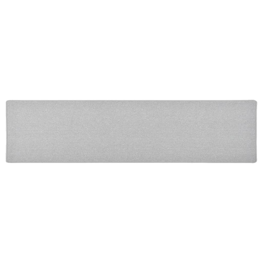 Tapete/passadeira 50x200 cm cinzento-claro