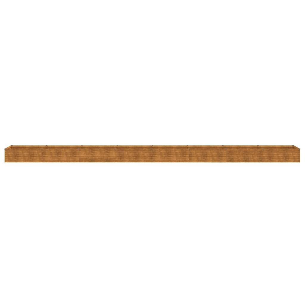 Canteiro elevado de jardim 770x50x36 cm aço corten