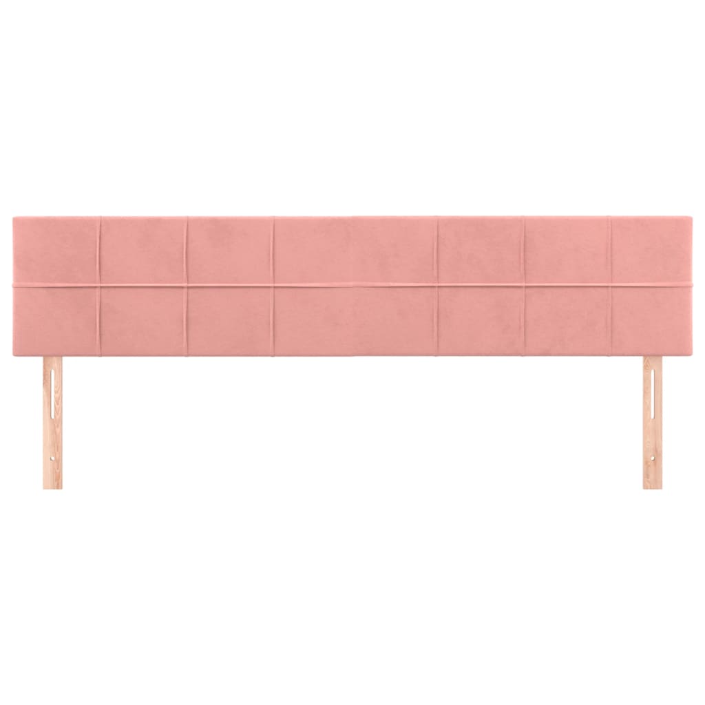 Cabeceiras rosa 180x5x78/88 cm veludo