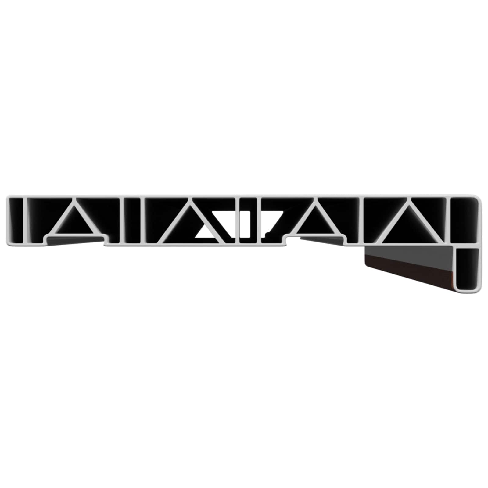 Soleira de janela madeira marrom 80 x 20 x 4,5 cm PVC