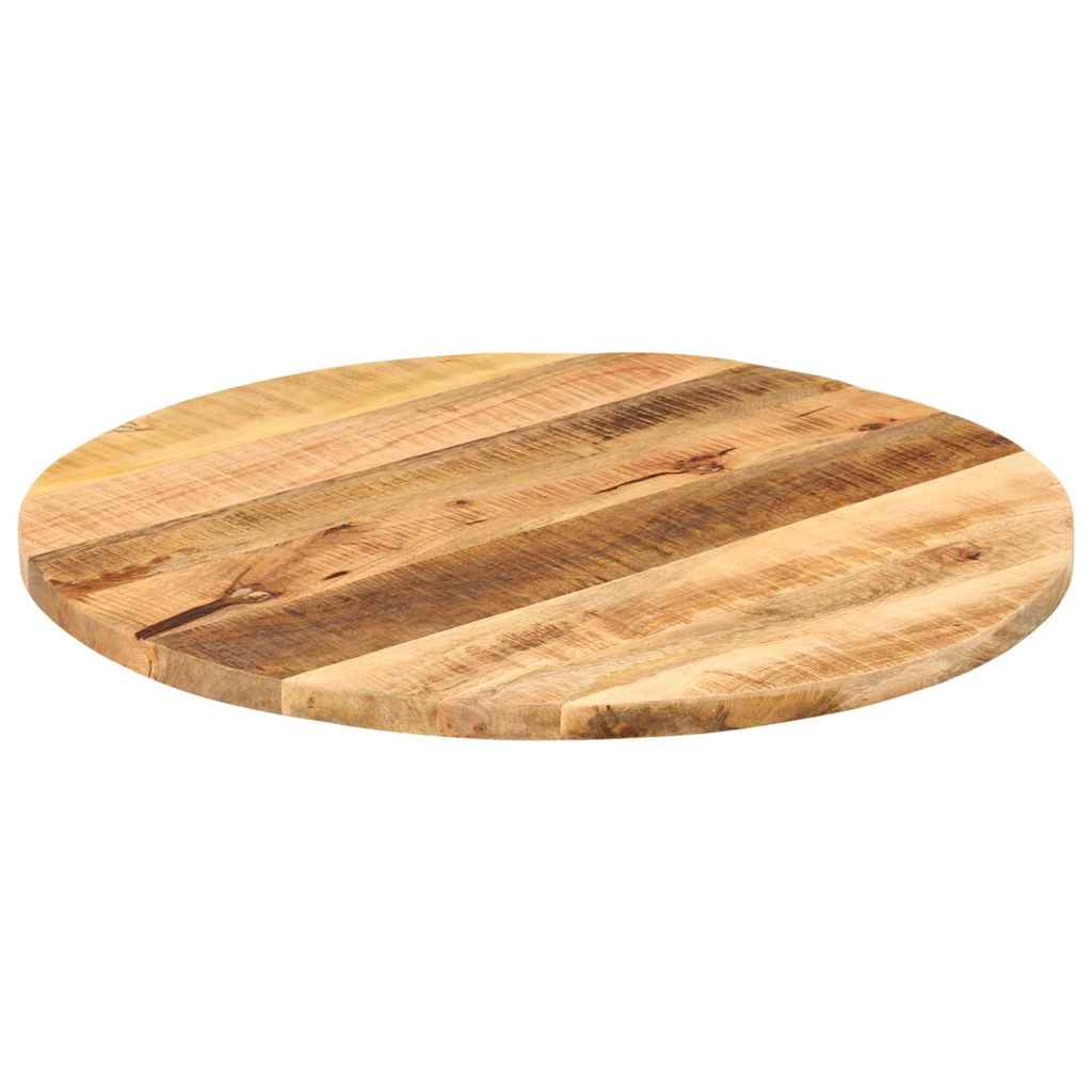 Tampo de mesa redondo ø70x3,8cm madeira mangueira áspera maciça