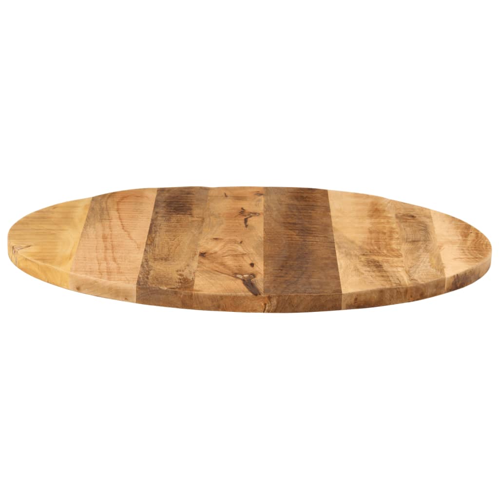 Tampo de mesa redondo ø70x3,8cm madeira mangueira áspera maciça