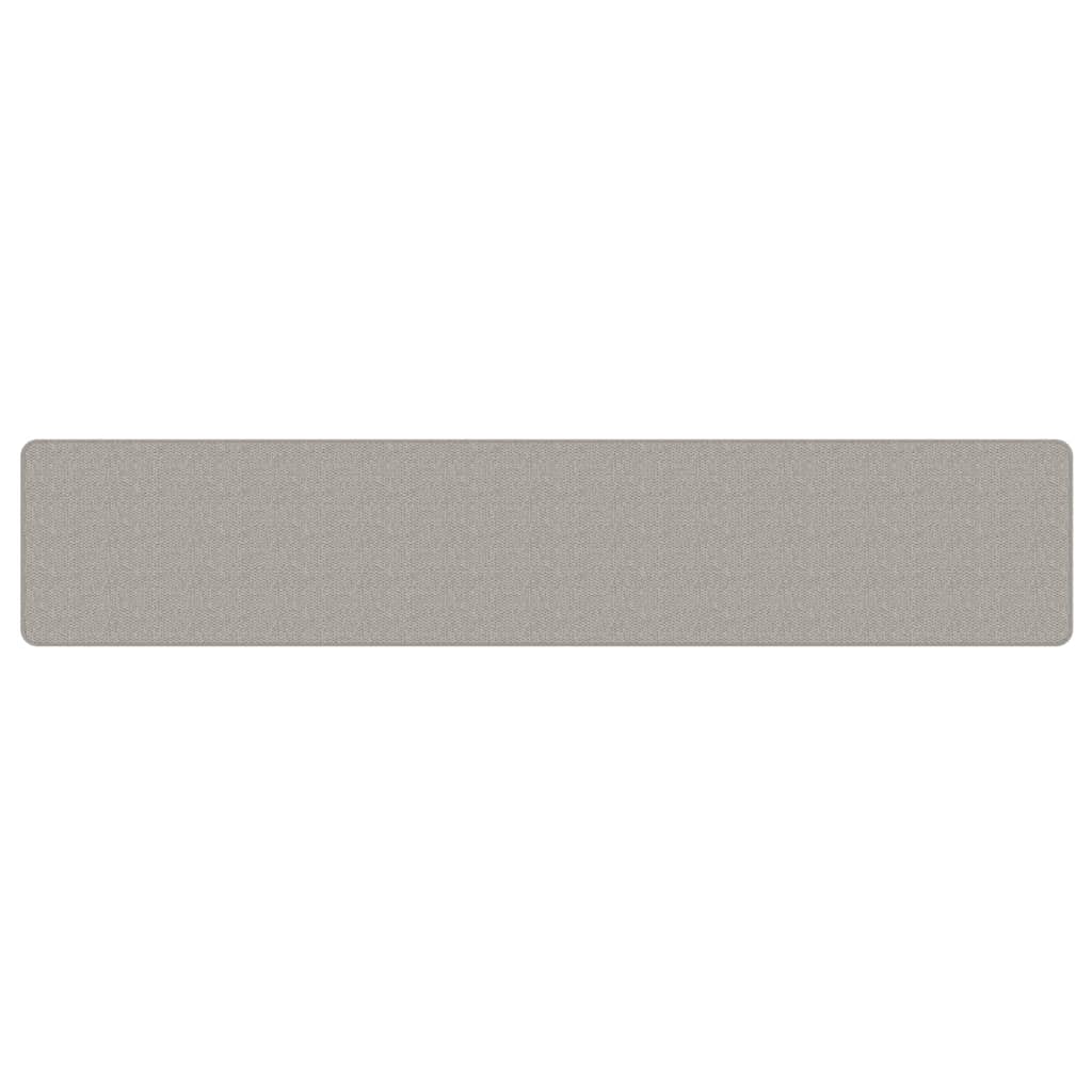 Tapete/passadeira 50x250 cm aspeto sisal platina