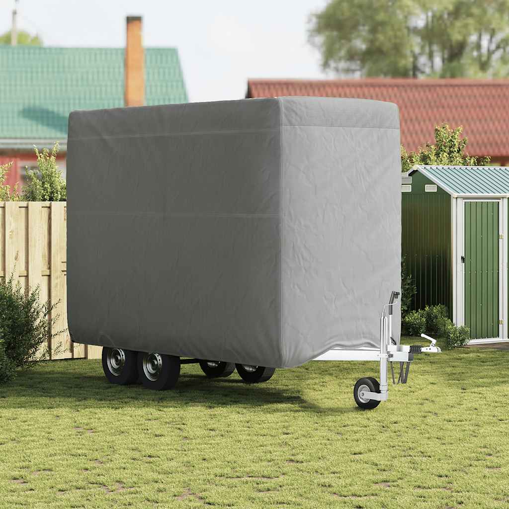 Capa atrelado cavalo 396x178x250 cm tecido não tecido cinzento