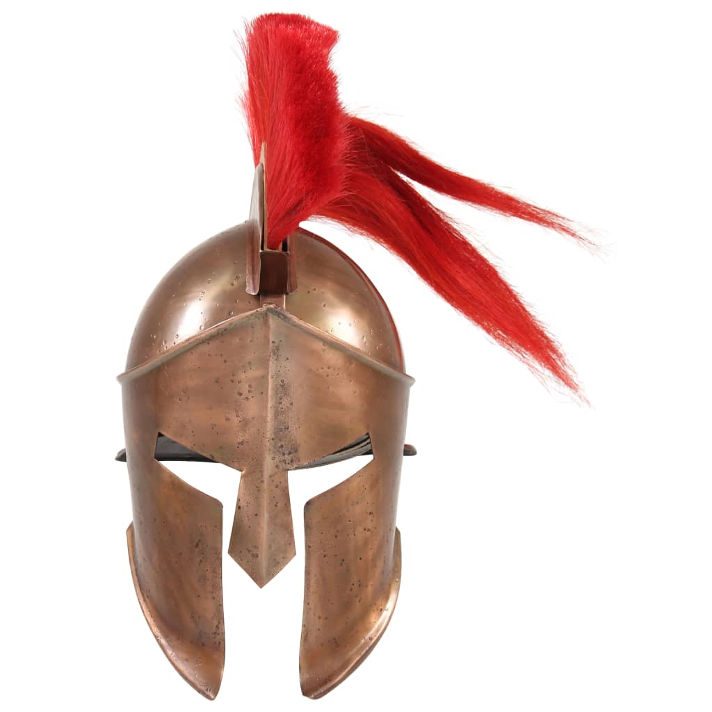 Capacete de soldado grego réplica larp aço cor cobre