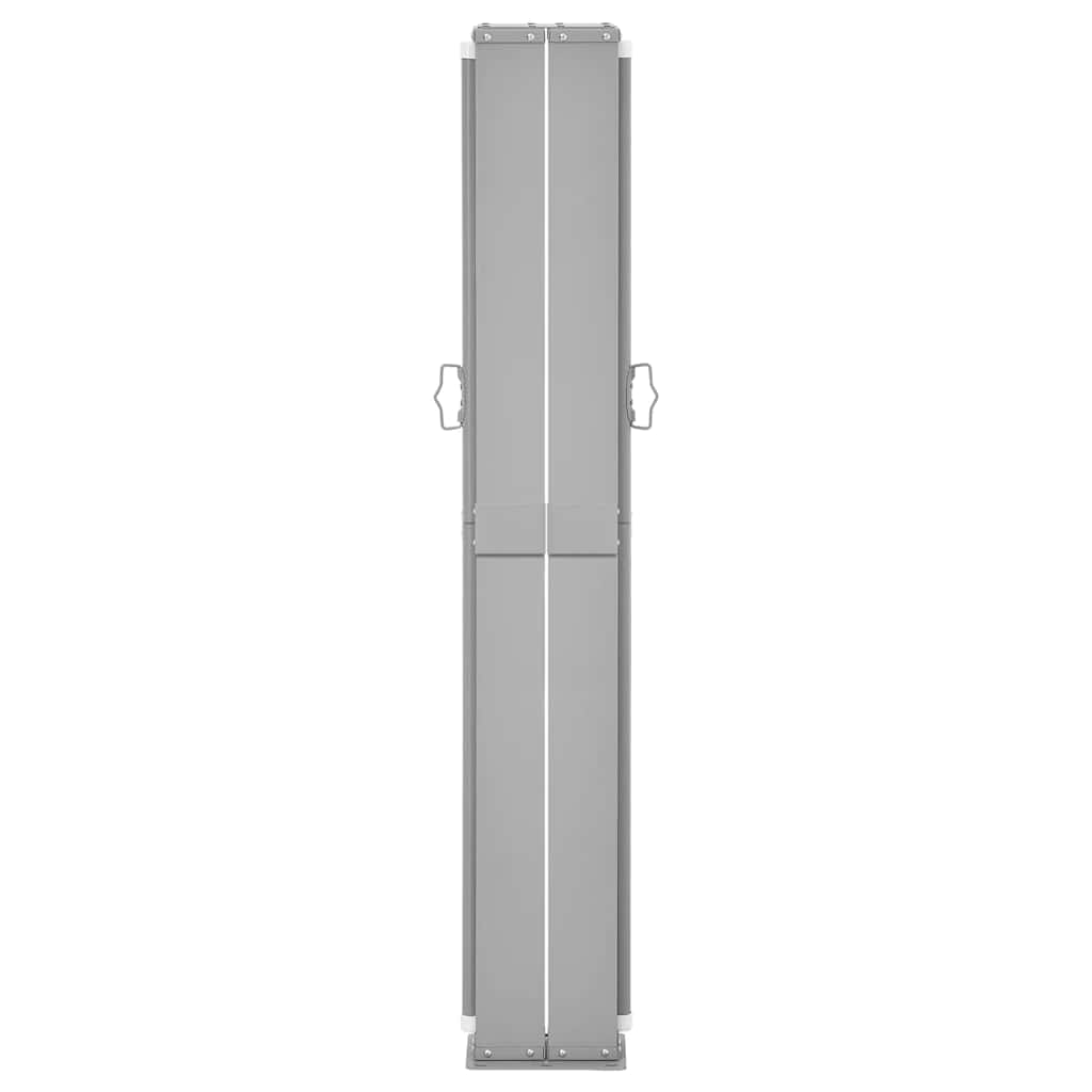 Toldo lateral retrátil para pátio 140x1200 cm vermelho