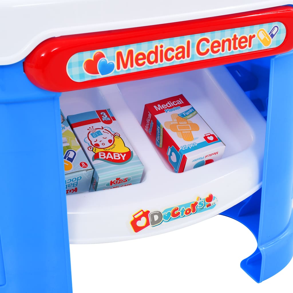 15 Pcs conjunto posto médico de brincar 38x30x67,5 cm