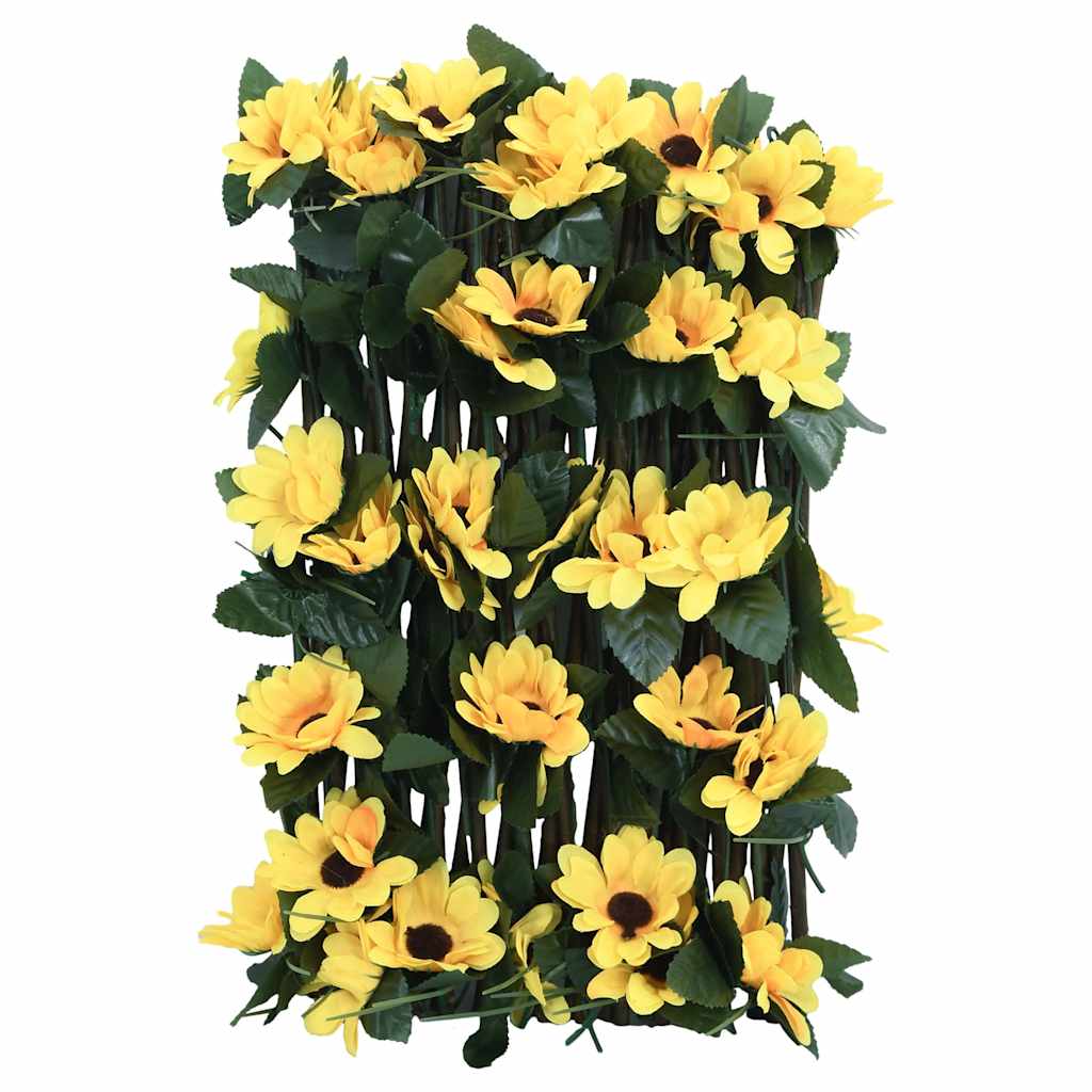Treliça de hera artificial extensível 180x20 cm amarelo