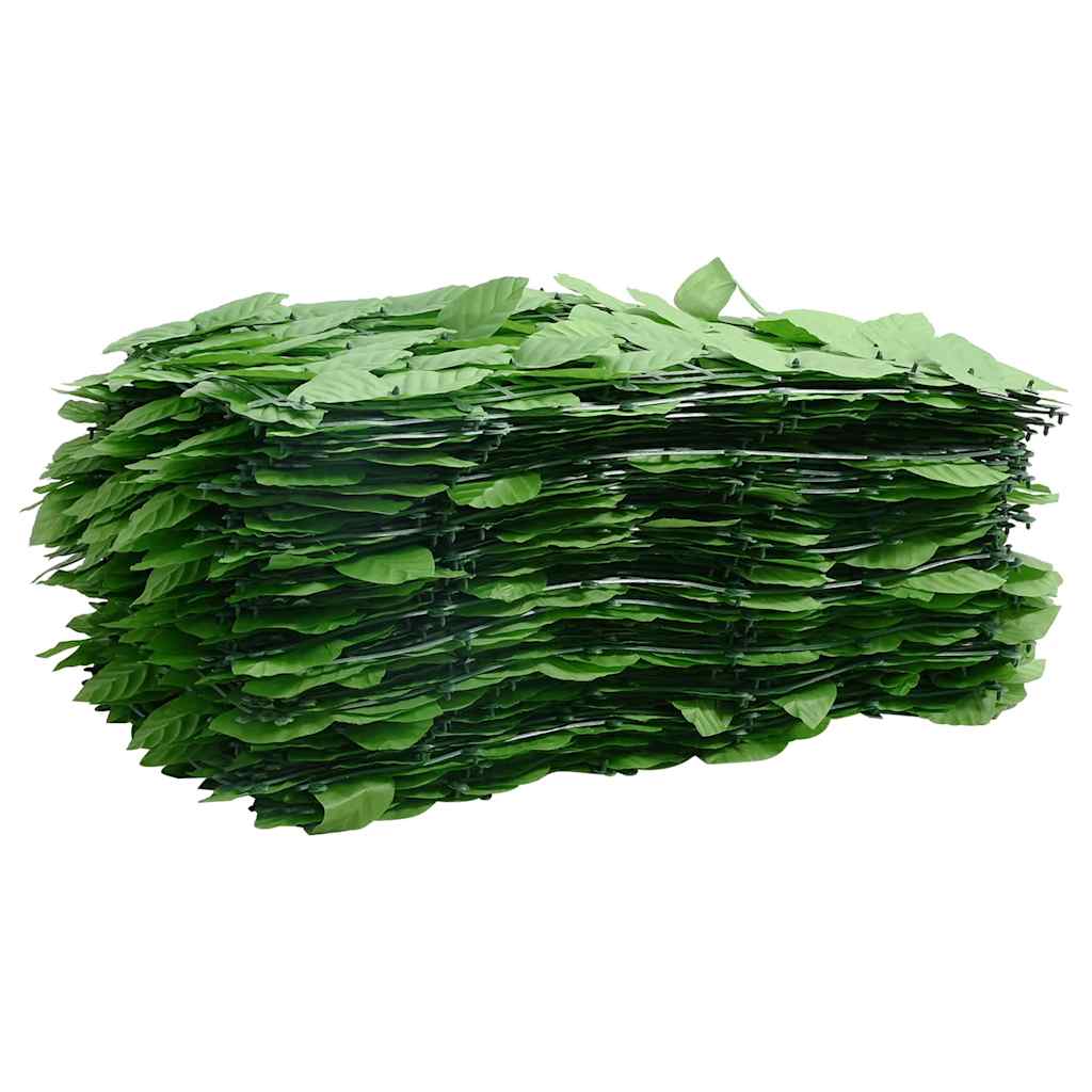 Tela de varanda com folhas verde 300x100 cm