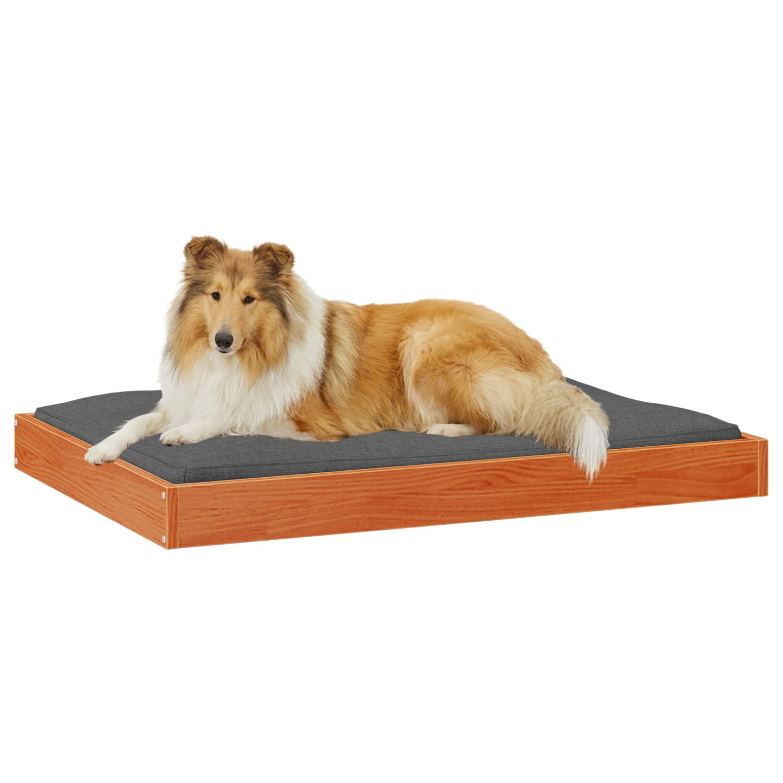 Cama para cachorro marrom cera 101,5 x 74 x 9 cm