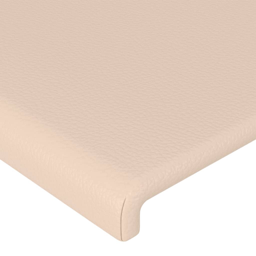 Cabeceira cappuccino 180x5x118/128 cm couro sintético