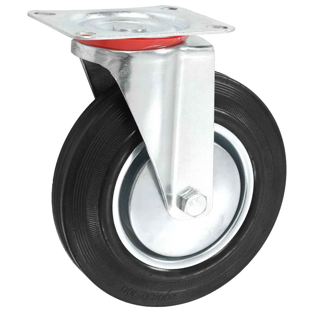 24 Pcs rodas giratórias 200 mm