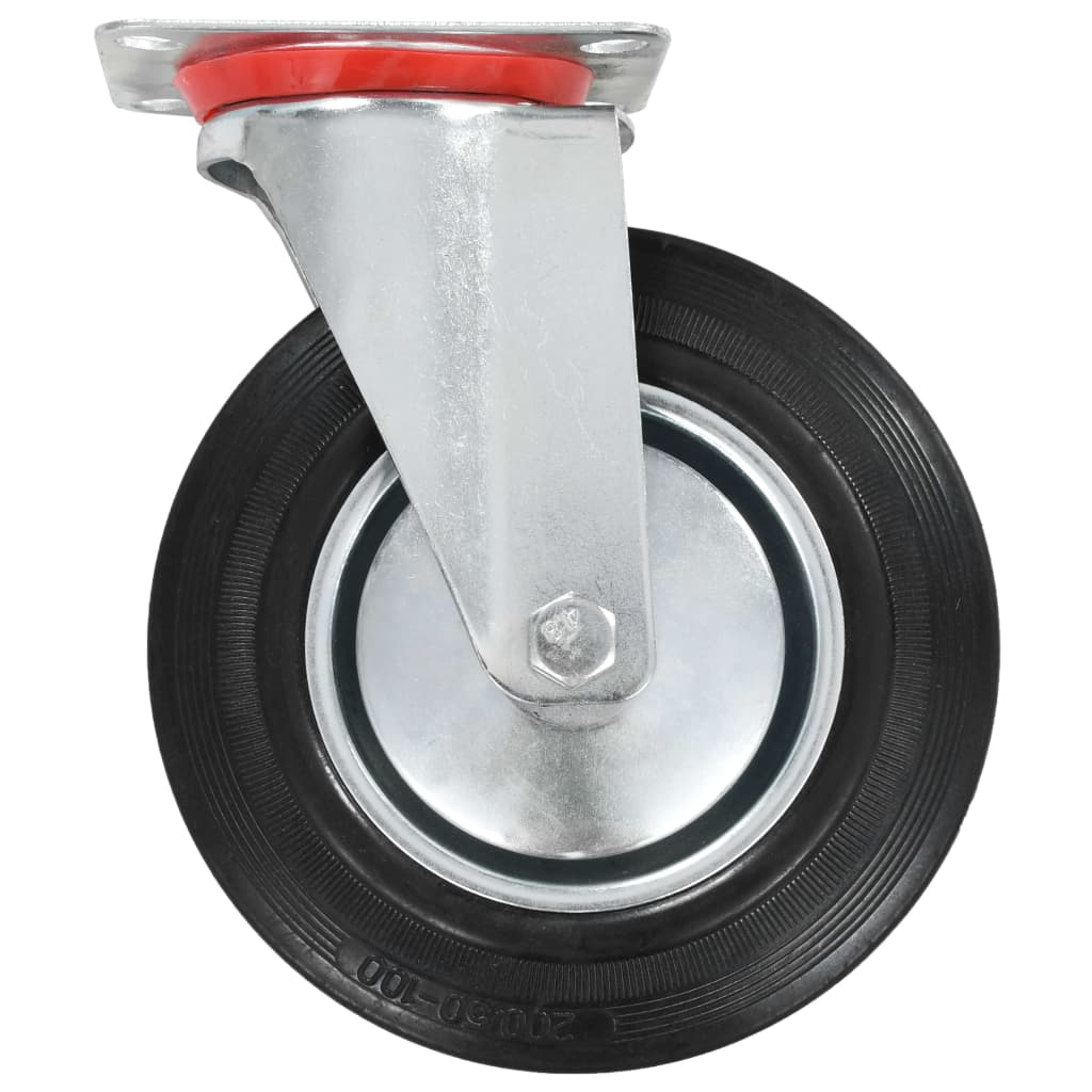 24 Pcs rodas giratórias 200 mm
