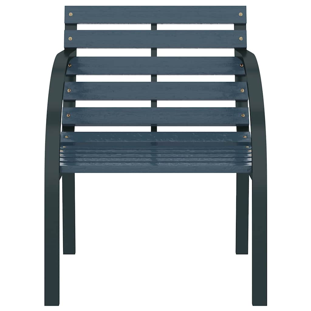 Cadeiras de jardim 2 pcs madeira cinzento