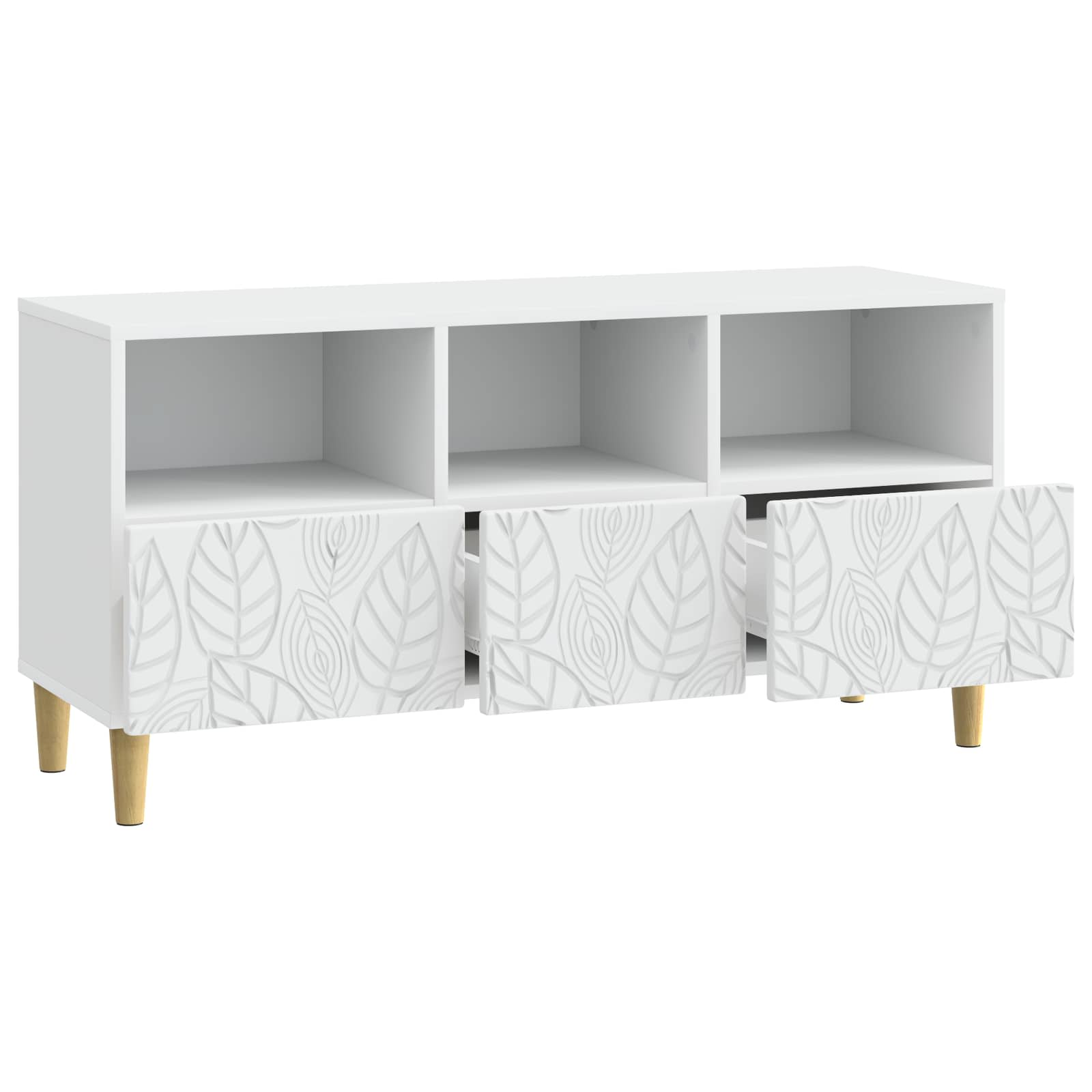 Gabinete para TV 102 x 34,5 x 50 cm branco derivados de madeira