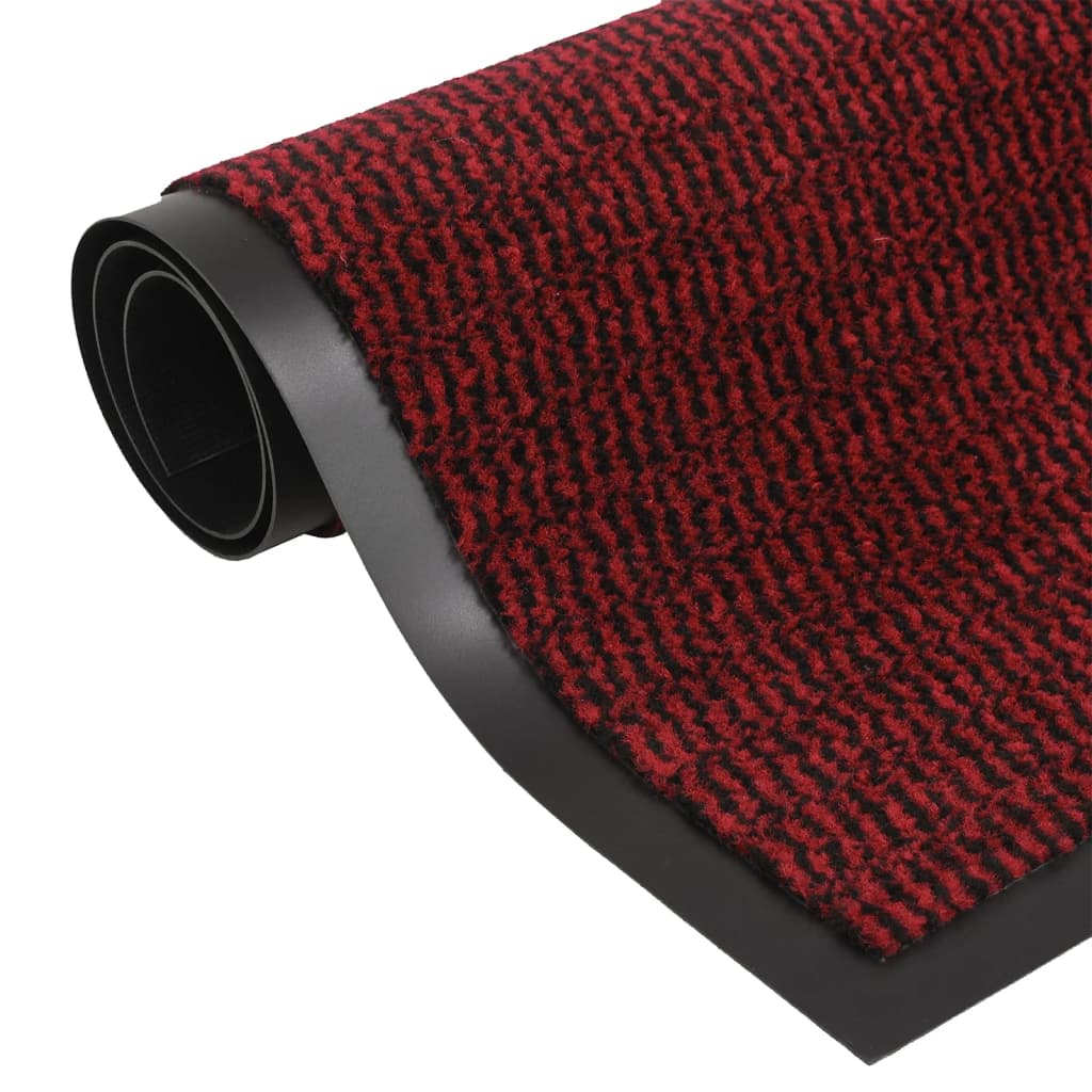 Tapete de entrada tufado 60x150 cm vermelho