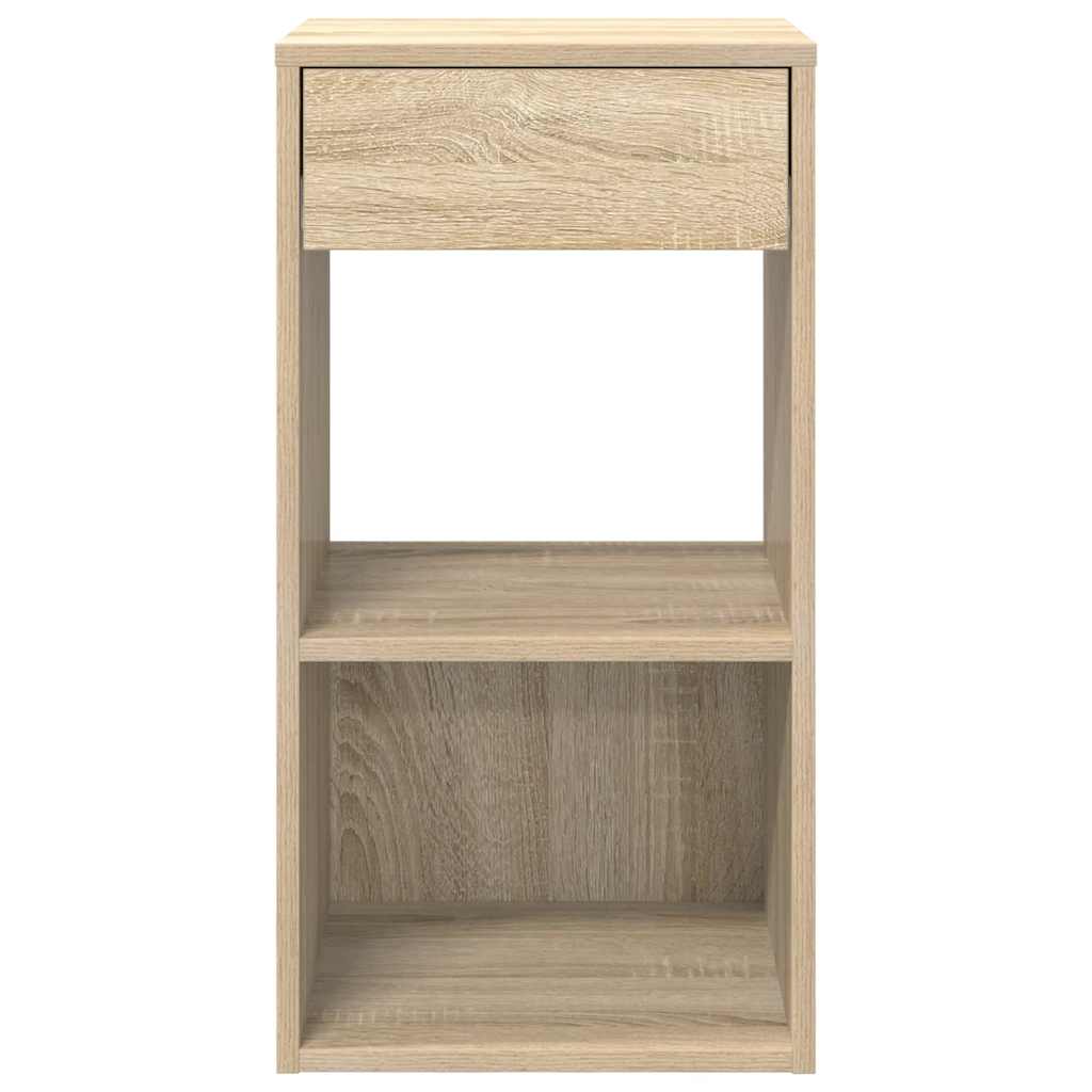 Mesas de cabeceira com gaveta 2pcs 35x34x66,5cm carvalho sonoma