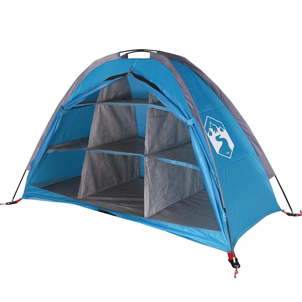 Tenda de arrumação 9 compartimentos impermeável azul