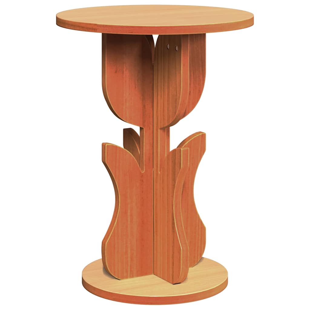 Mesa de centro marrom cera 39,5 x 39,5 x 53,5 cm