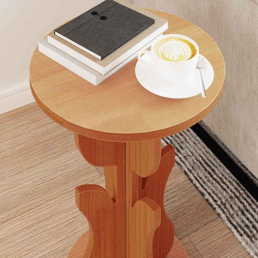 Mesa de centro marrom cera 39,5 x 39,5 x 53,5 cm