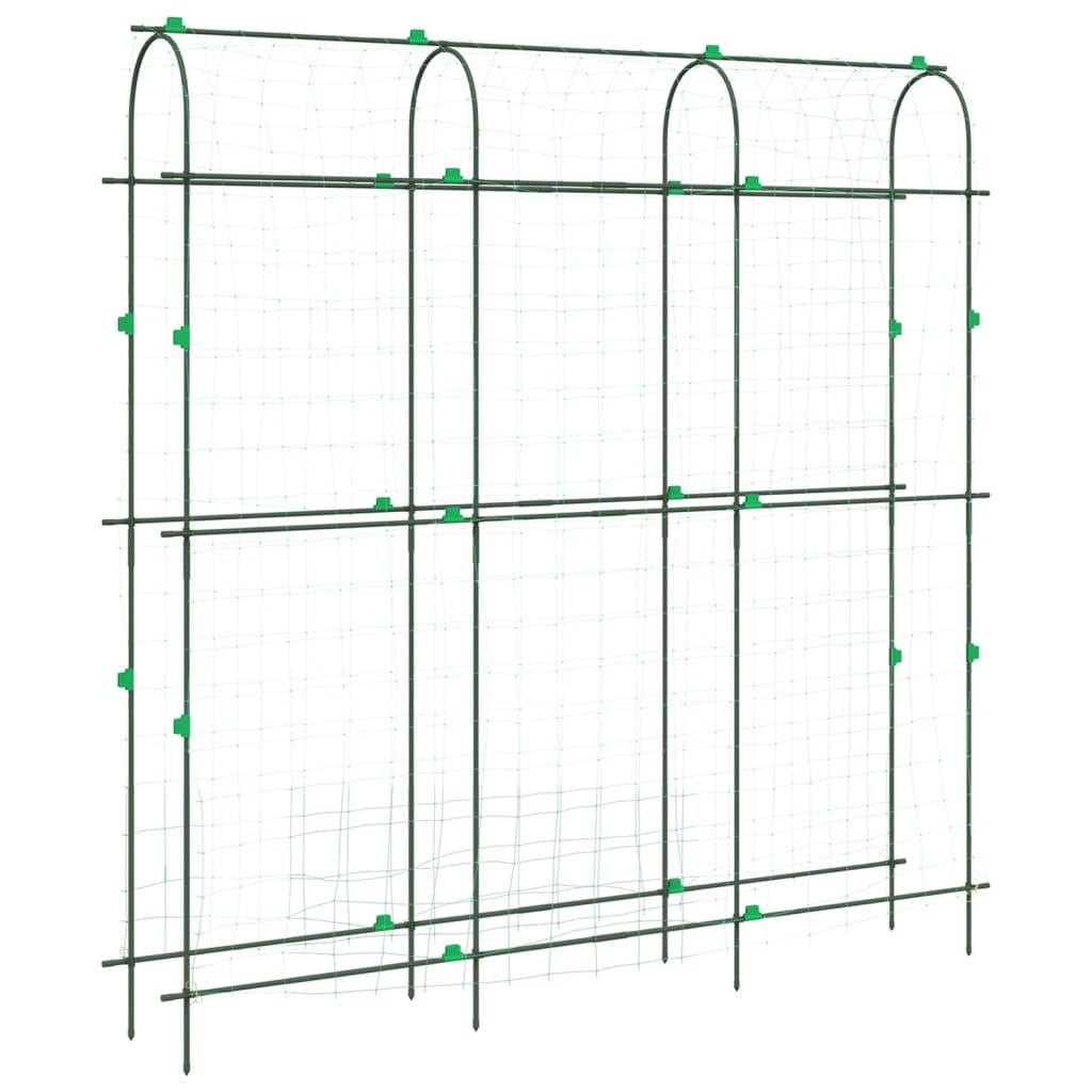 Treliças jardim p/ plantas trepadeiras 2 pcs estrutura em u aço