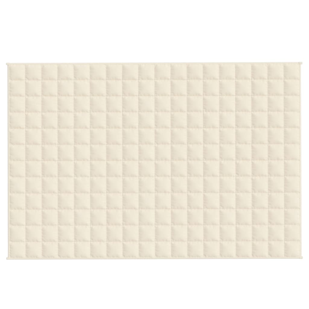 Manta pesada 5 kg 122x183 cm tecido creme-claro