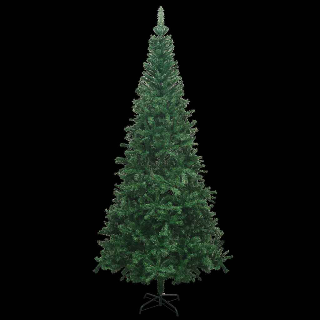 Árvore natal artificial pré-iluminada c/ bolas verde