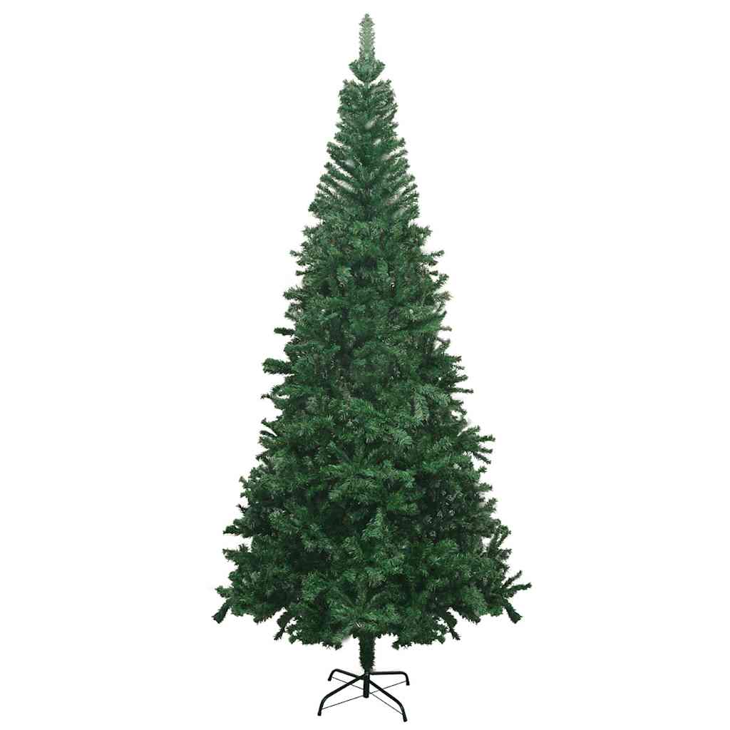 Árvore natal artificial pré-iluminada c/ bolas verde