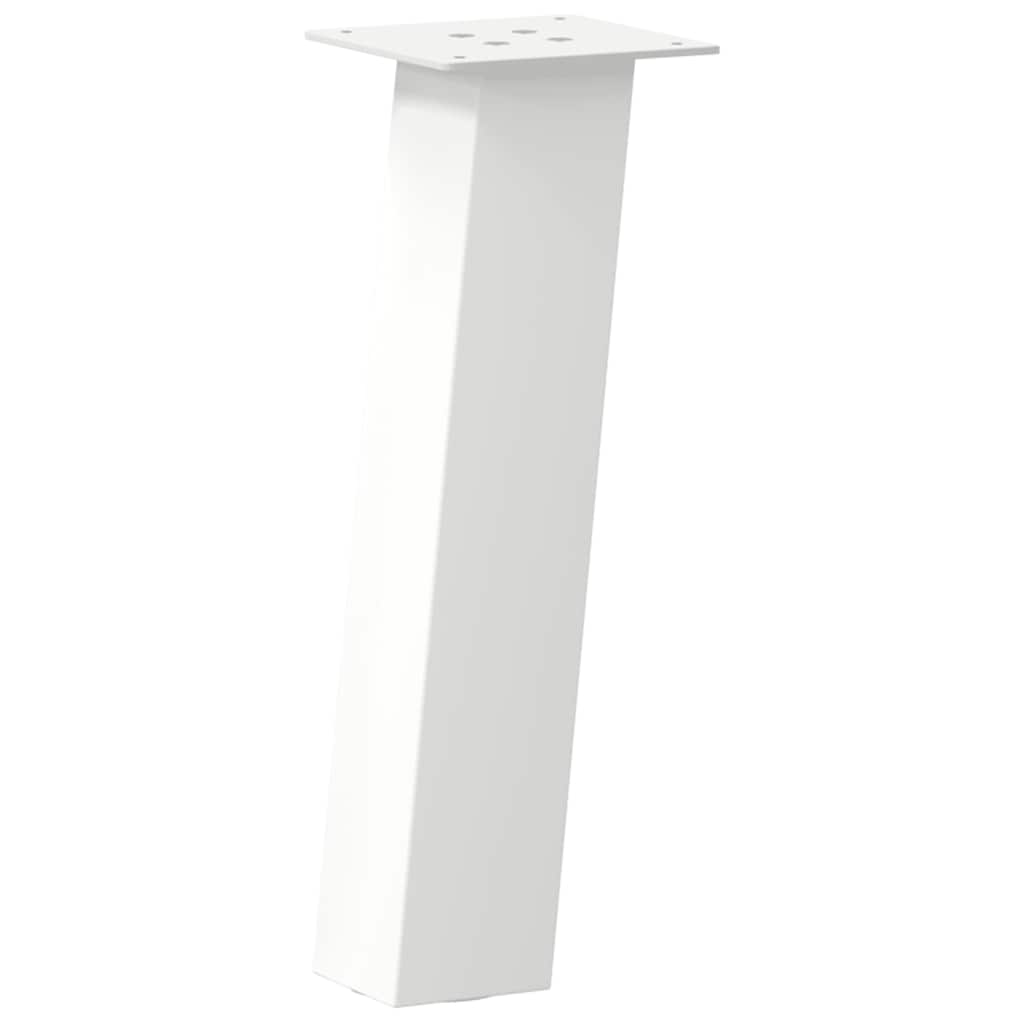 Pés para mesa de centro 4 peças, branco, 30 cm, aço