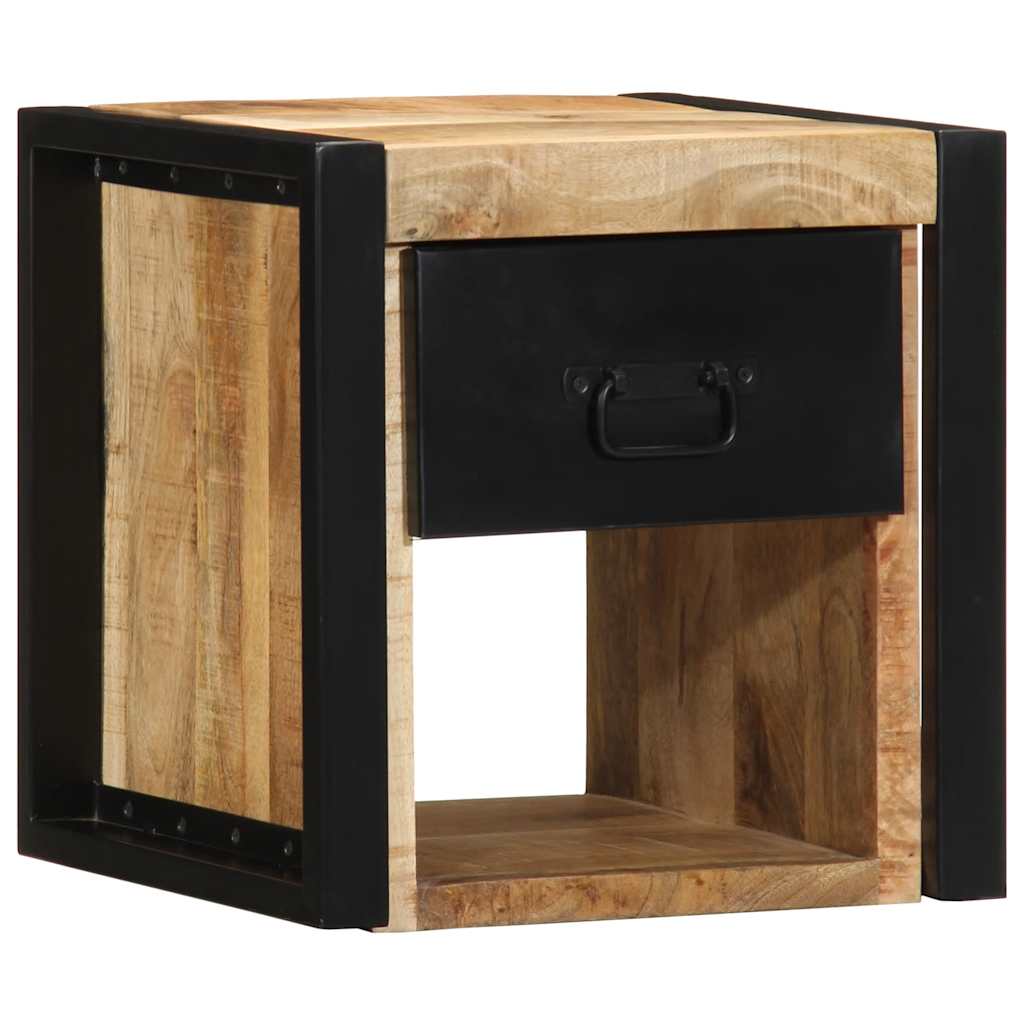 Mesa de cabeceira 40x35x40 cm madeira maciça manga áspera