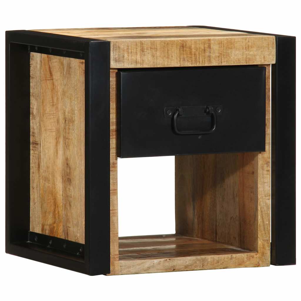 Mesa de cabeceira 40x35x40 cm madeira maciça manga áspera