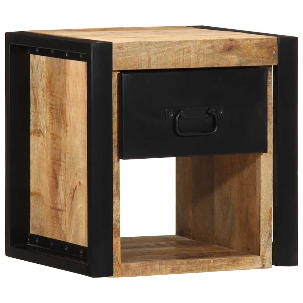 Mesa de cabeceira 40x35x40 cm madeira maciça manga áspera