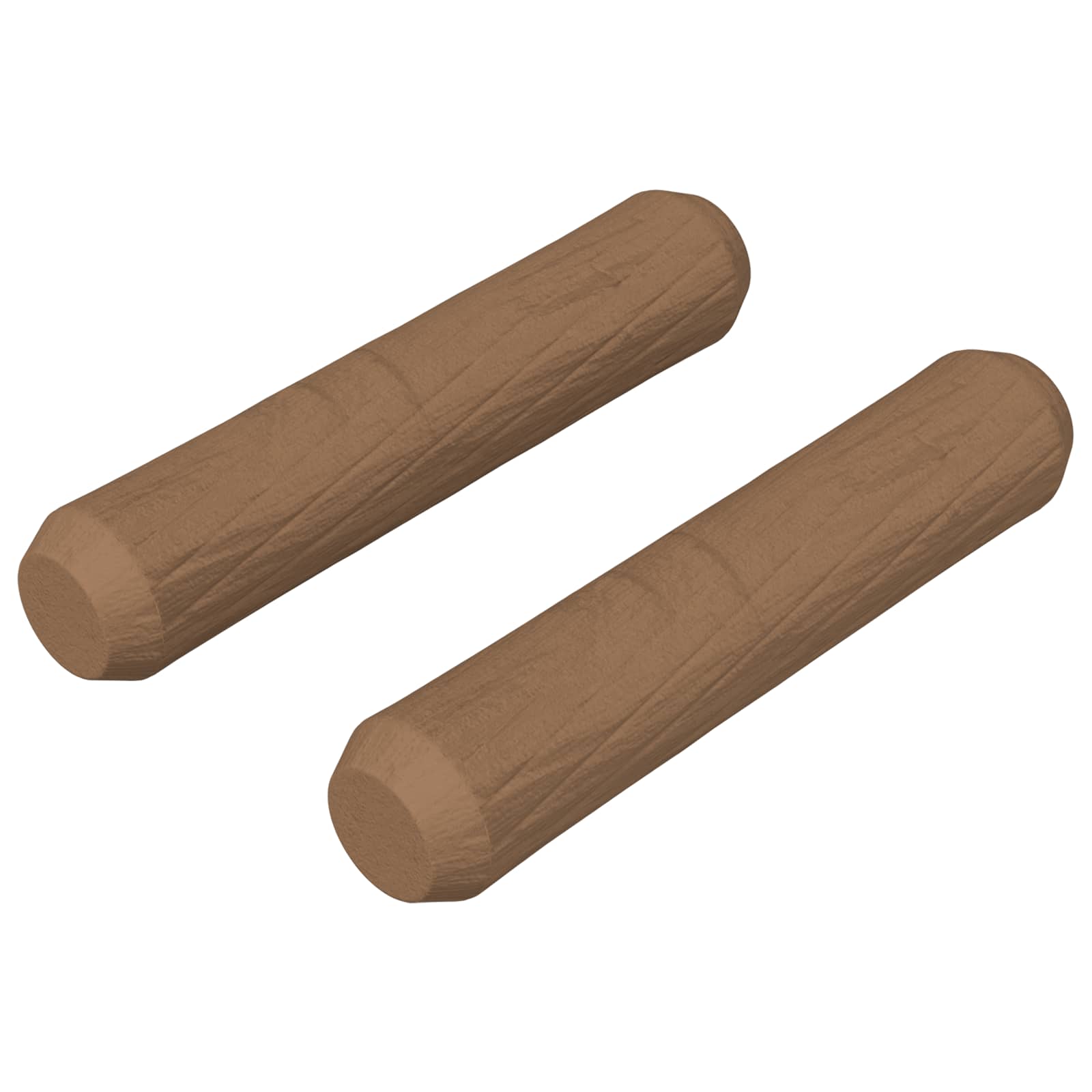 Dowels de madeira 2 unid. castanho ø 8 x 35 mm madeira maciça