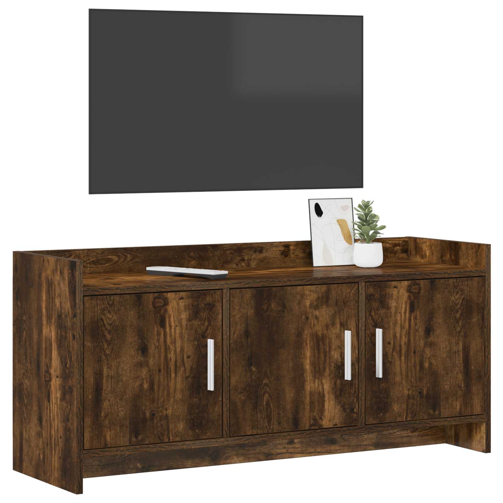 Gabinete para TV 102 x 33 x 47 cm carvalho fumado