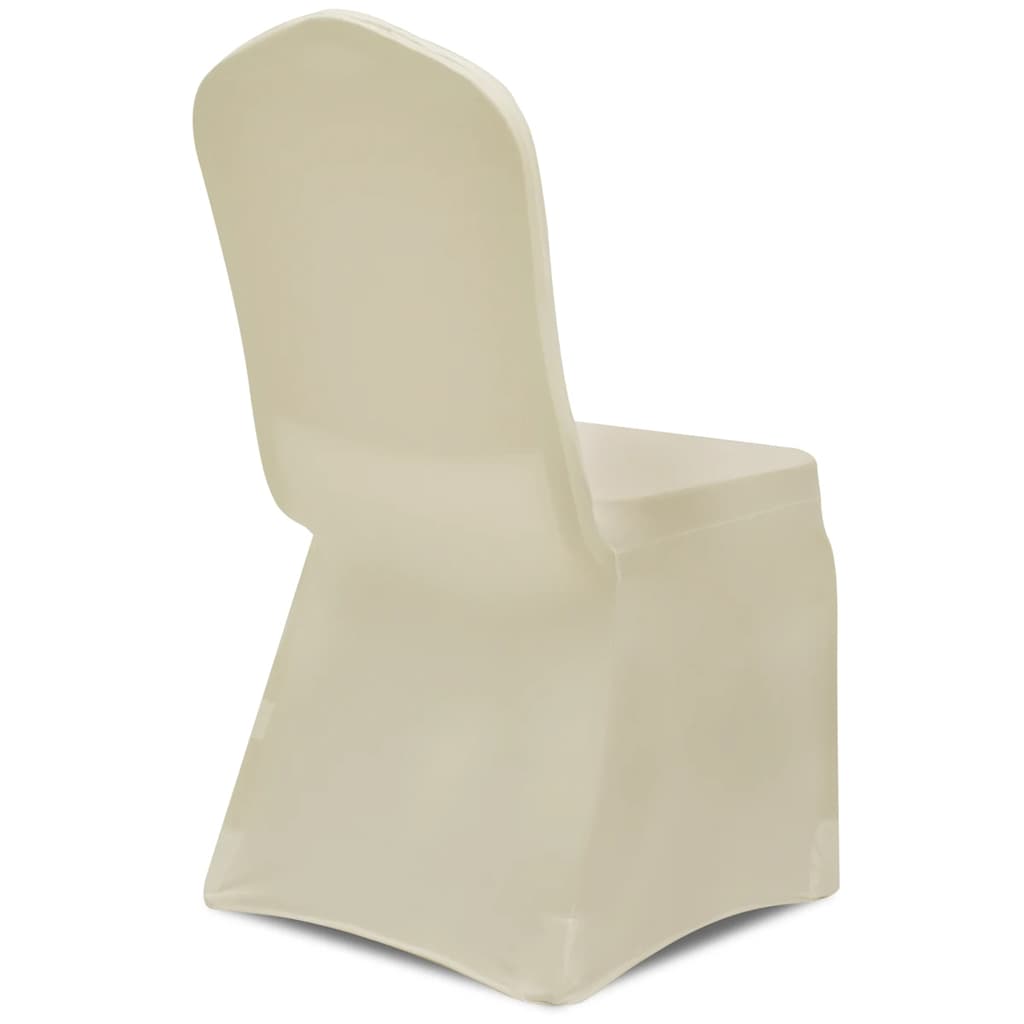 Capa de cadeira, elástica em creme, 50 peças