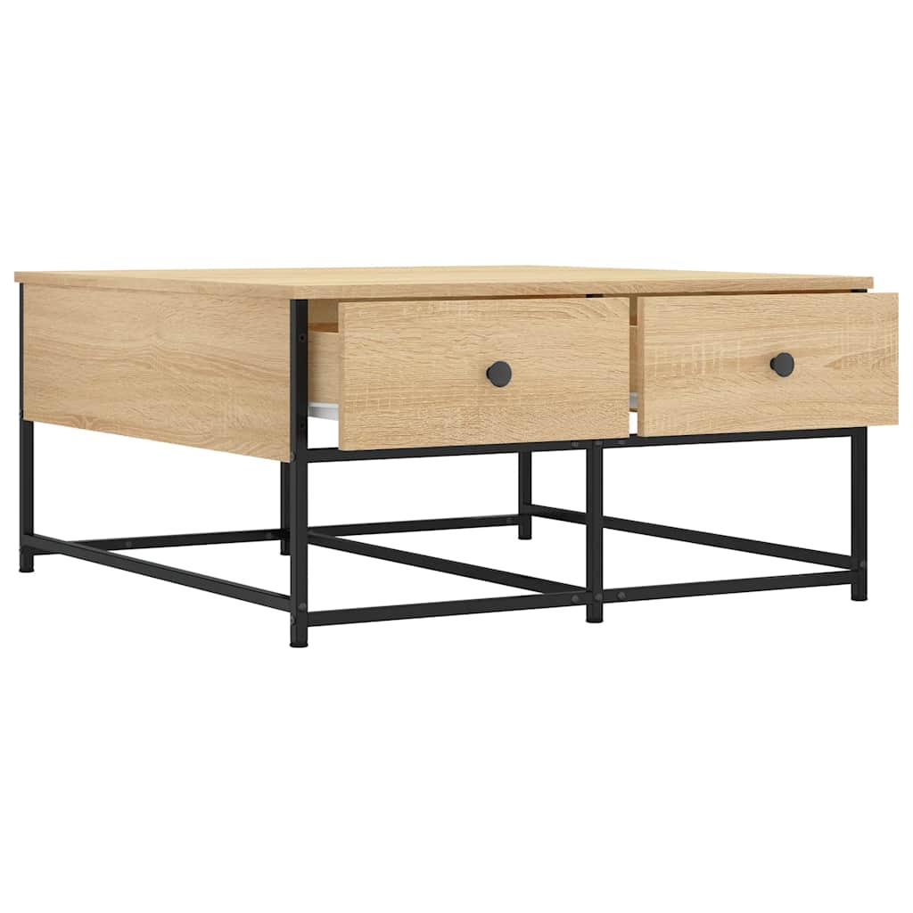 Mesa de centro 80x80x40 derivados de madeira carvalho sonoma