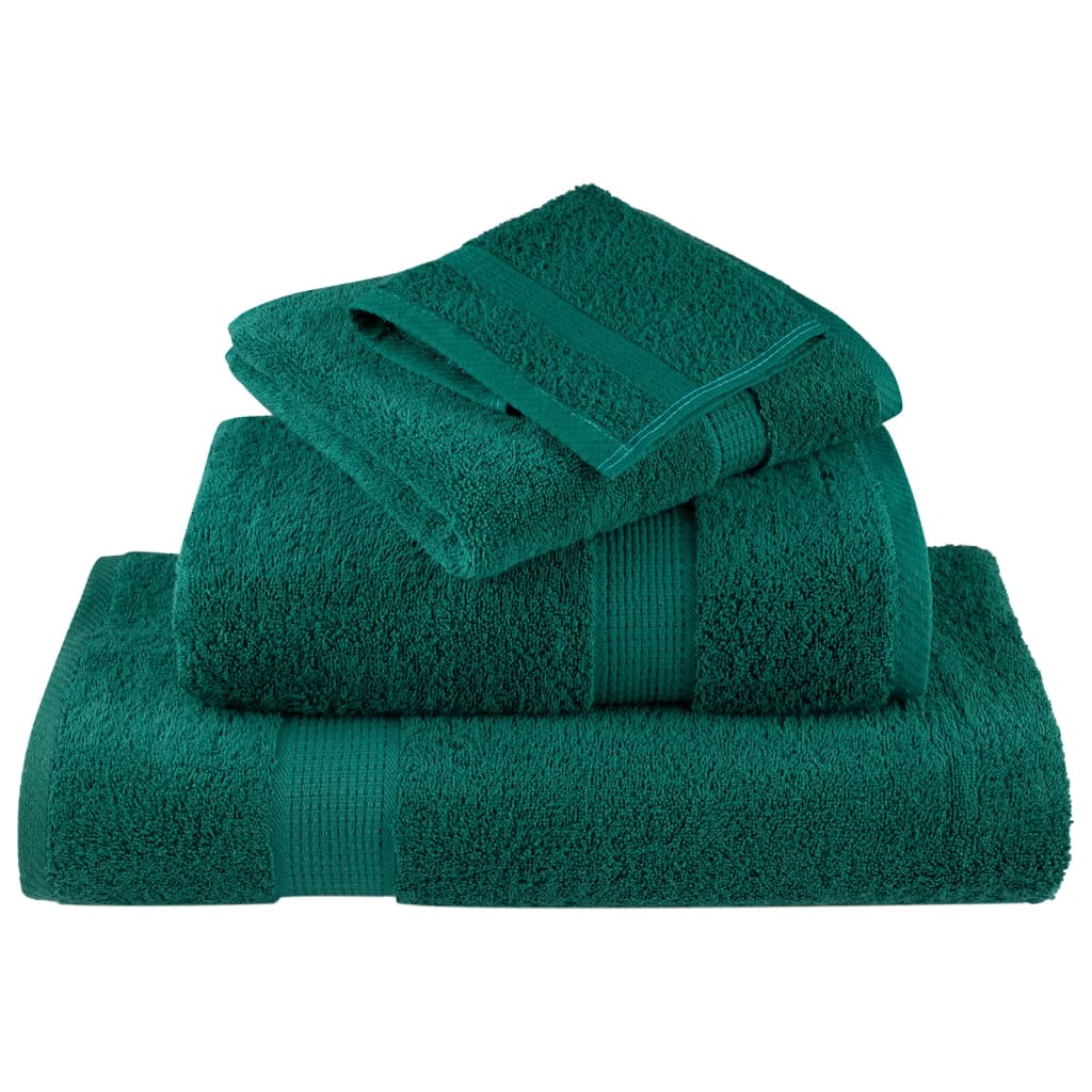 Toalhas de banho premium solund 10pcs 100x150 cm 600 gsm verde