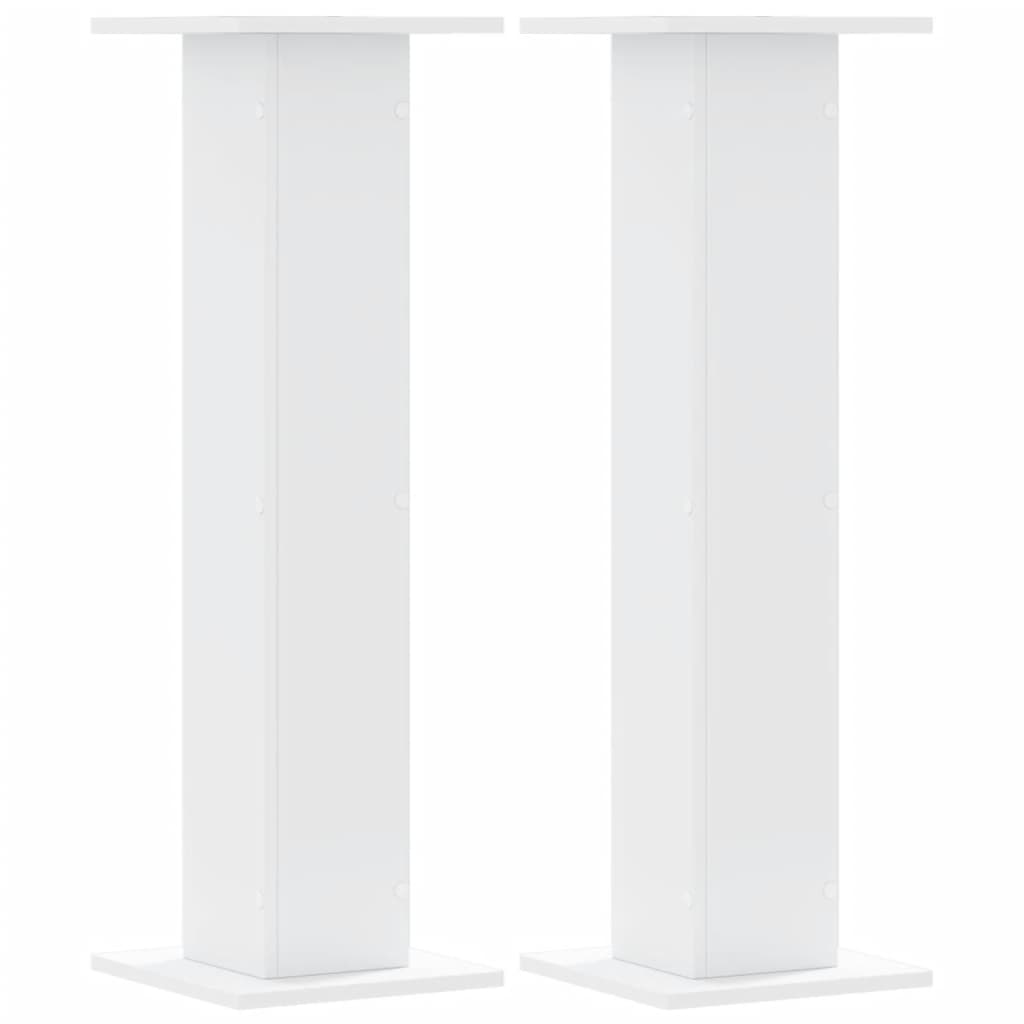 Suportes p/ plantas 2 pcs 30x30x95 cm derivados madeira branco