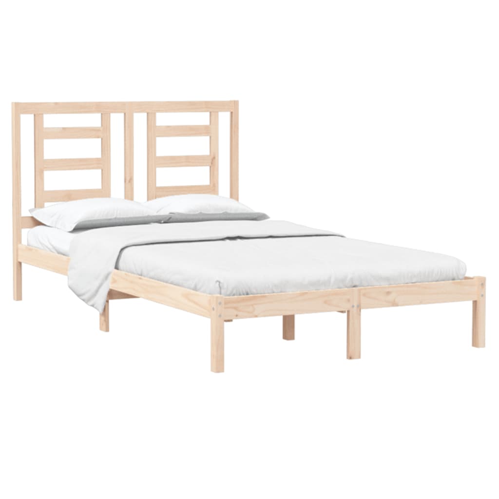 Estrutura de cama pequena casal 120x190 cm pinho maciço