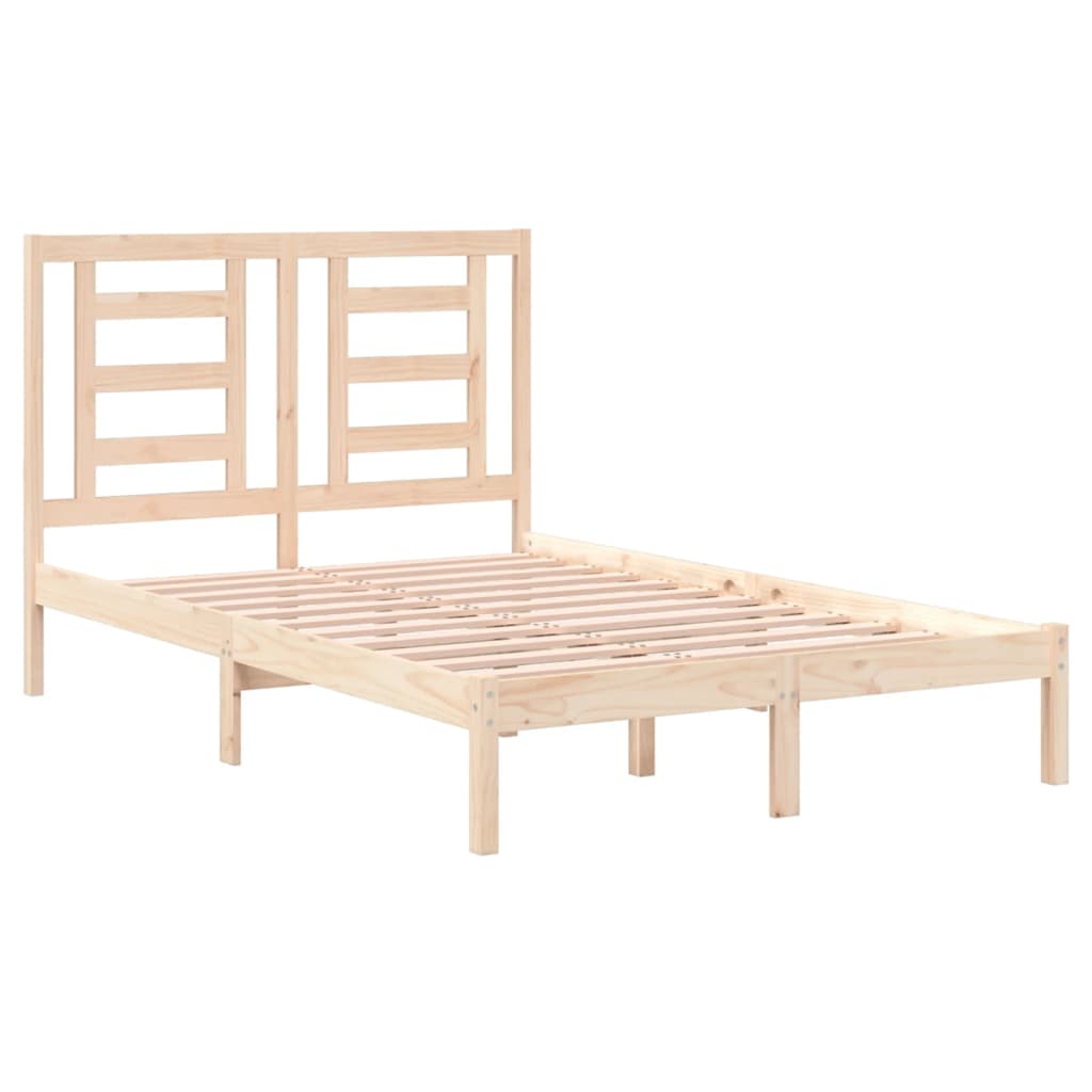 Estrutura de cama pequena casal 120x190 cm pinho maciço