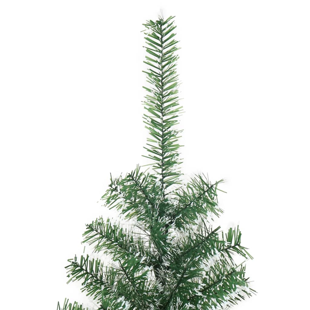 Árvore de natal artificial com flocos de neve 240 cm verde