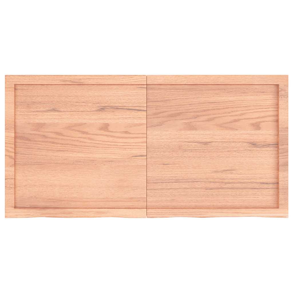 Prateleira de parede 120x60x(2-6) cm carvalho tratado castanho