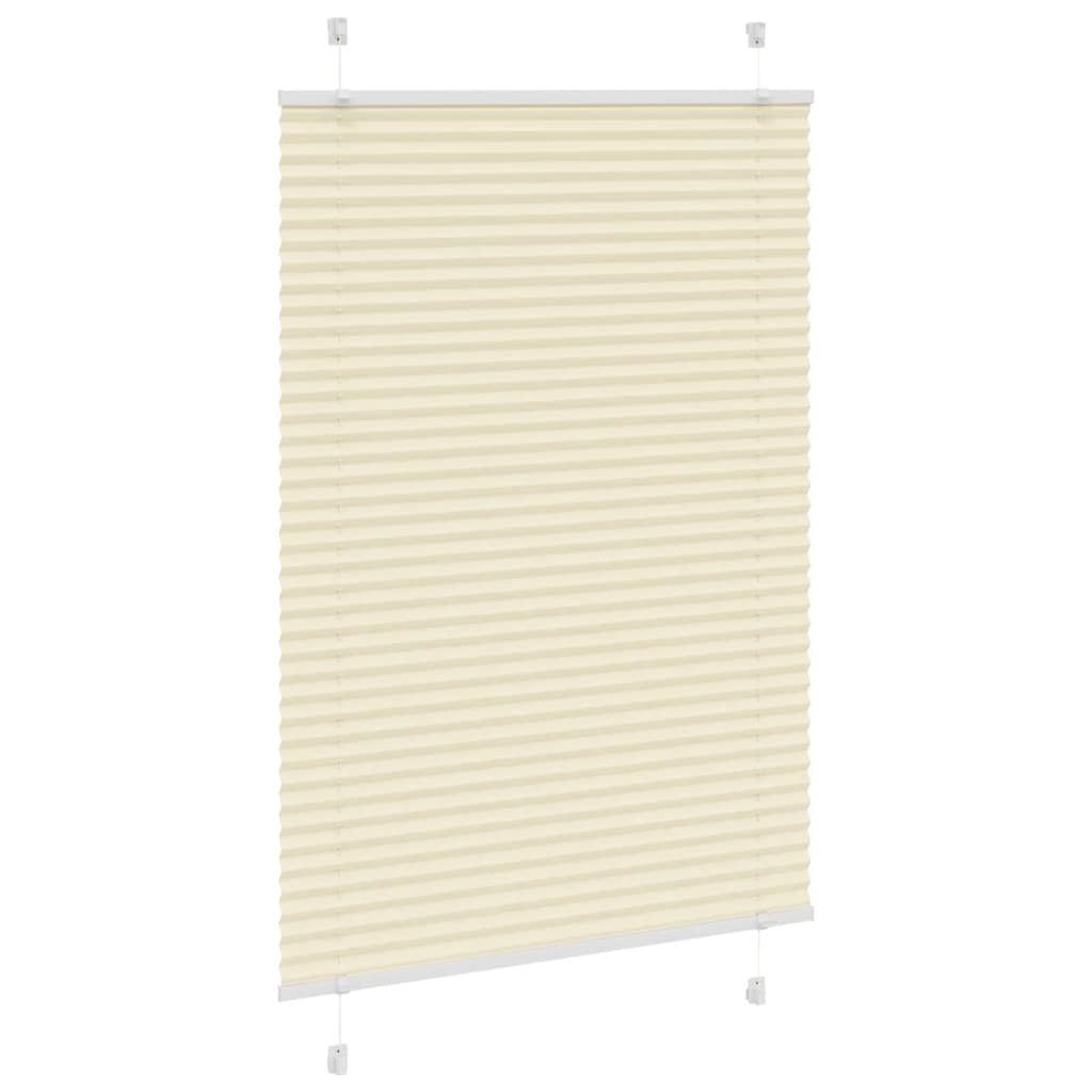 Creme plissada cega 100x150 cm largura tecido 99,4 cm poliéster