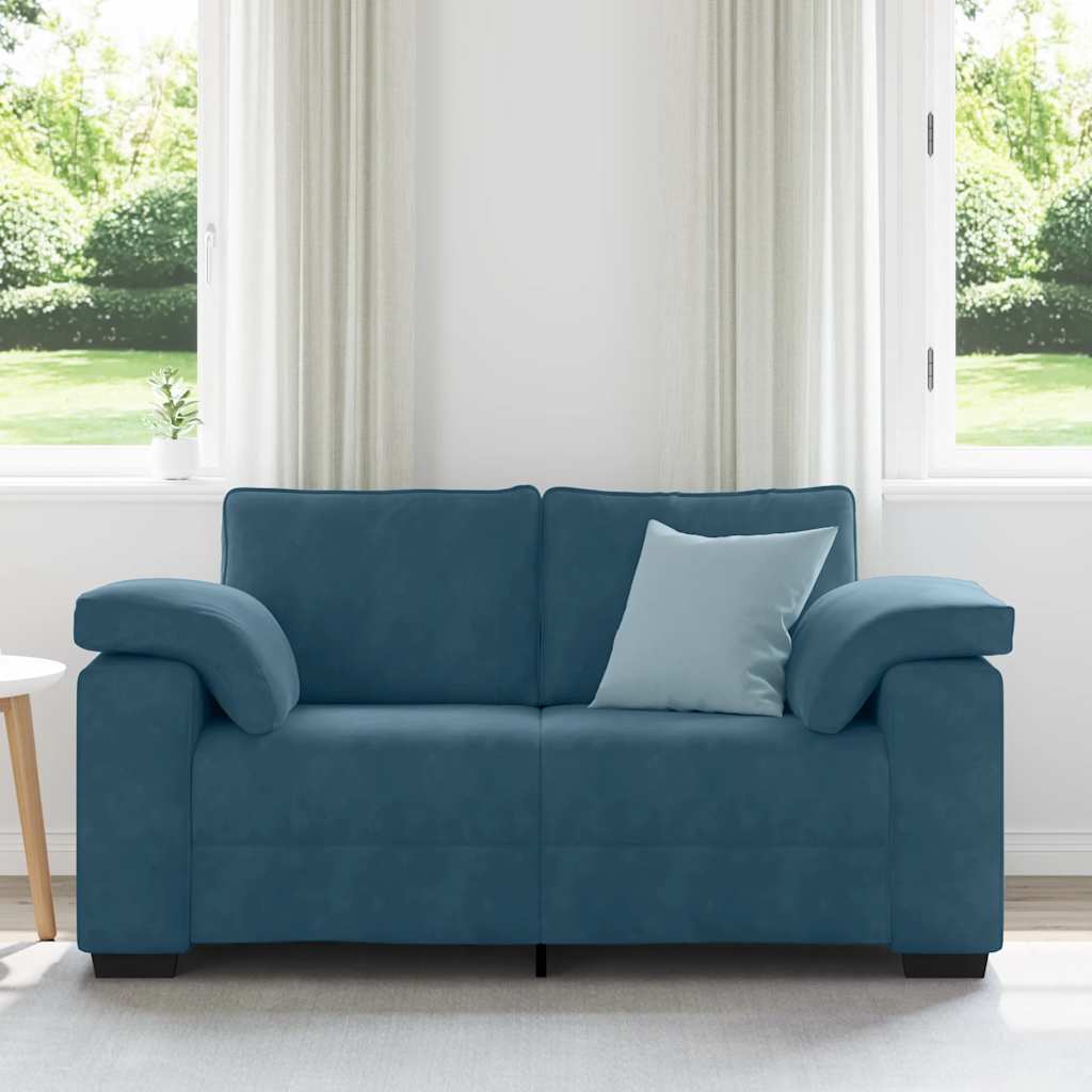 Sofá-luvas 160x77x82 cm veludo azul