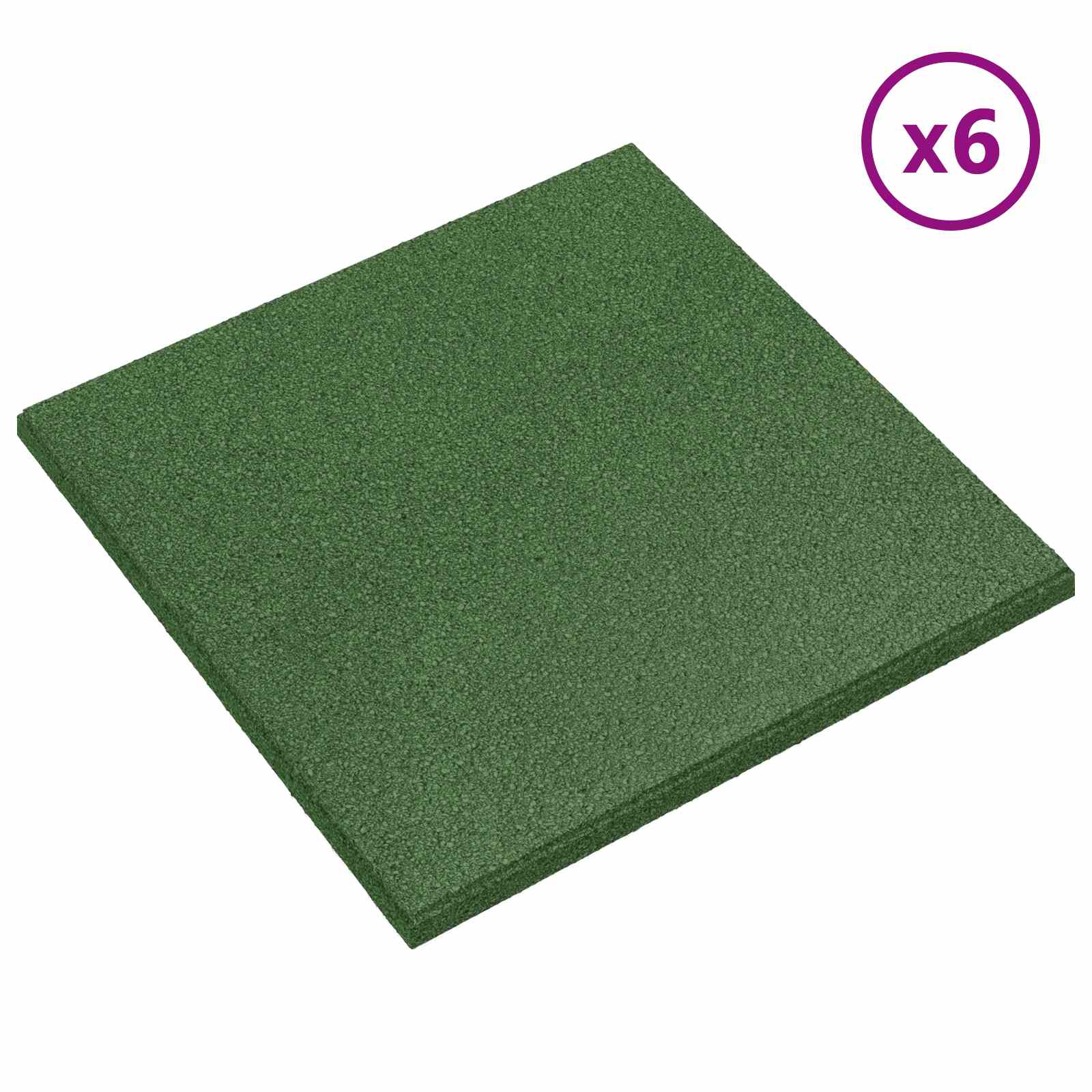 Azulejos de proteção contra quedas 6 unid. verde 50 x 50 cm