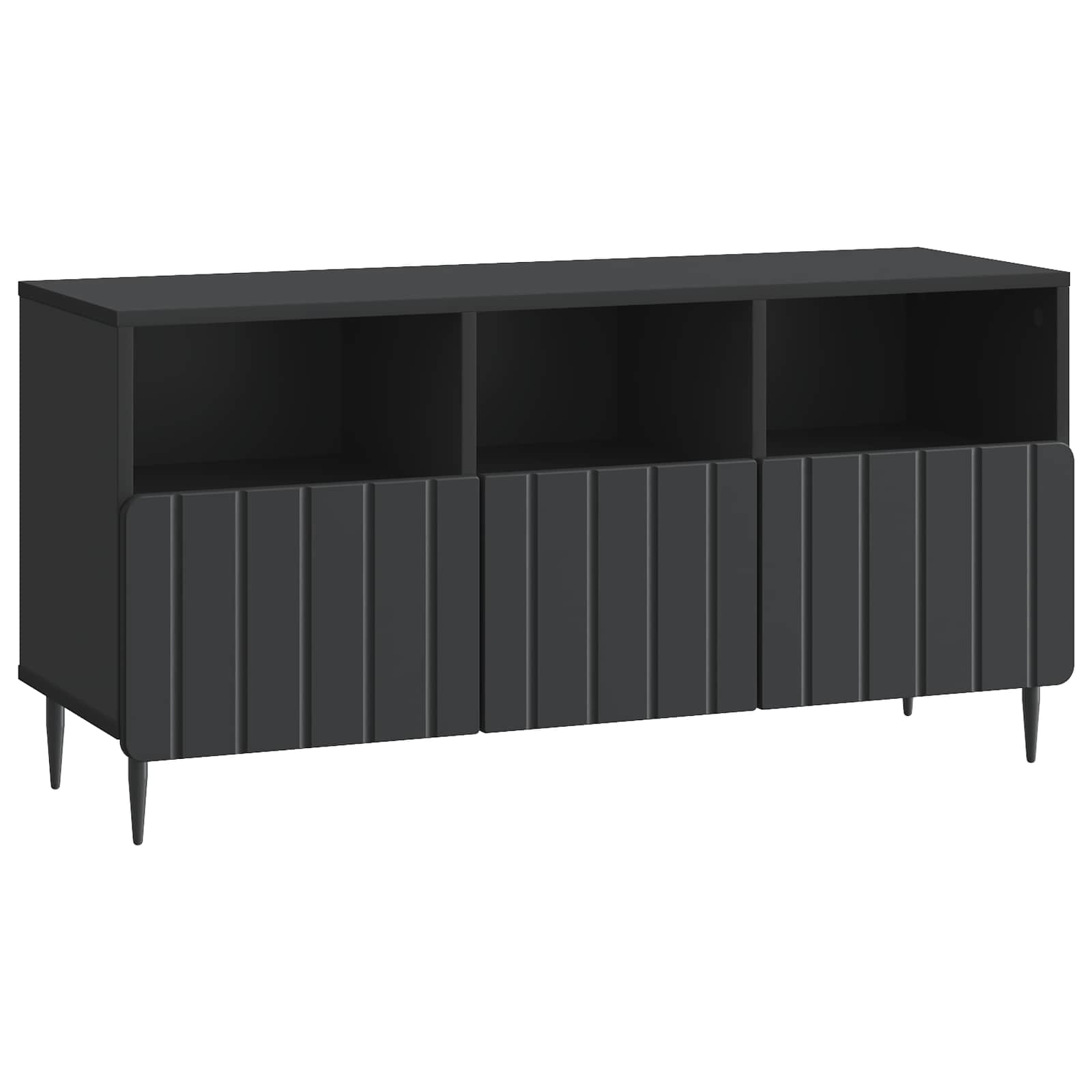 Gabinete para TV preto 102 x 34,5 x 50 cm derivados de madeira