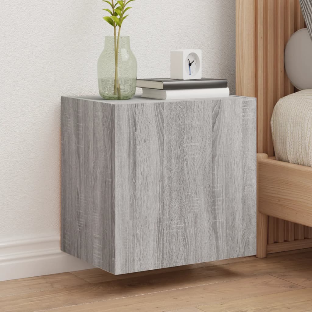 Móveis parede TV 2pcs 40,5x30x40 cm deriv. madeira cinza sonoma
