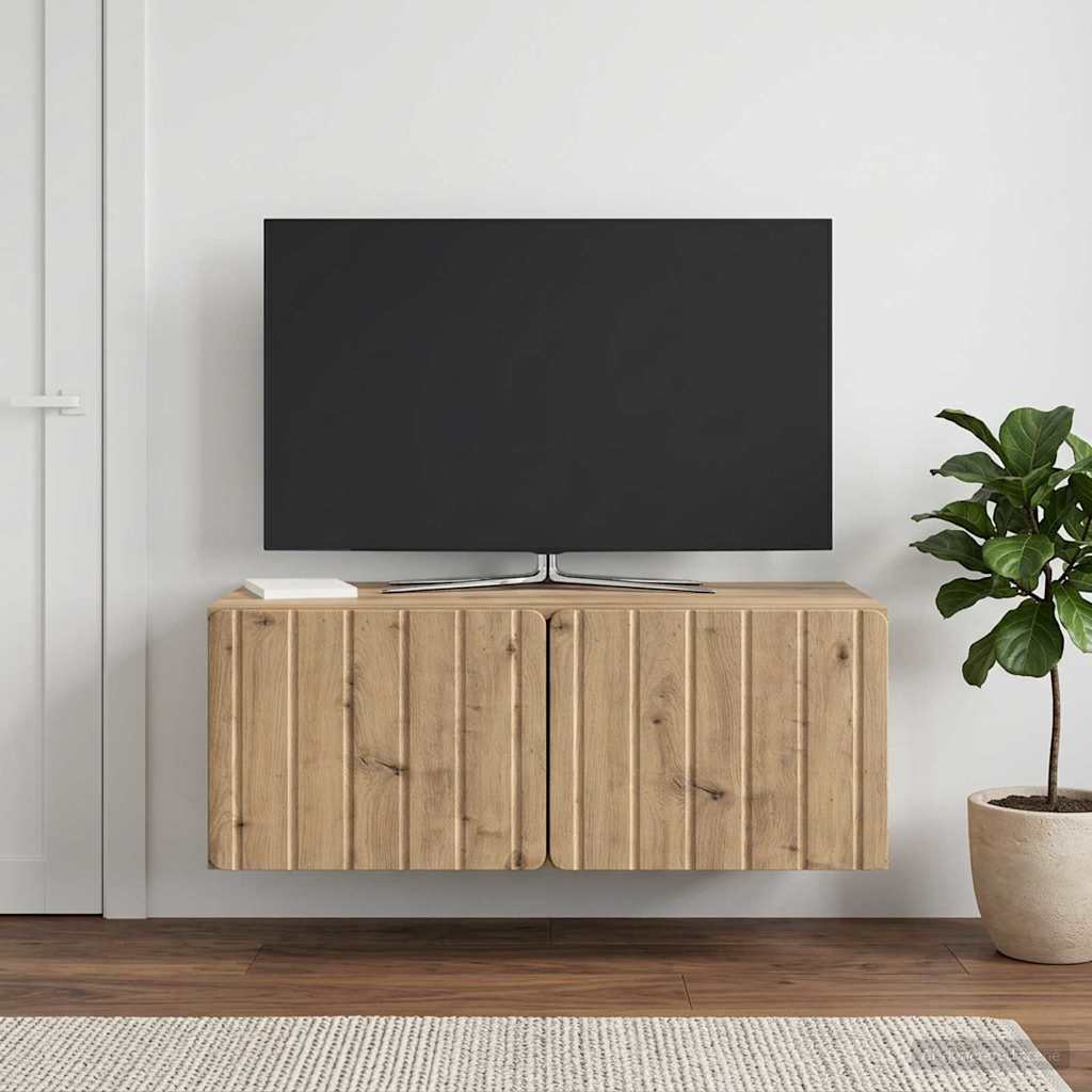 Gabinete de TV de parede 78,5 x 41 x 30 cm carvalho arttisan