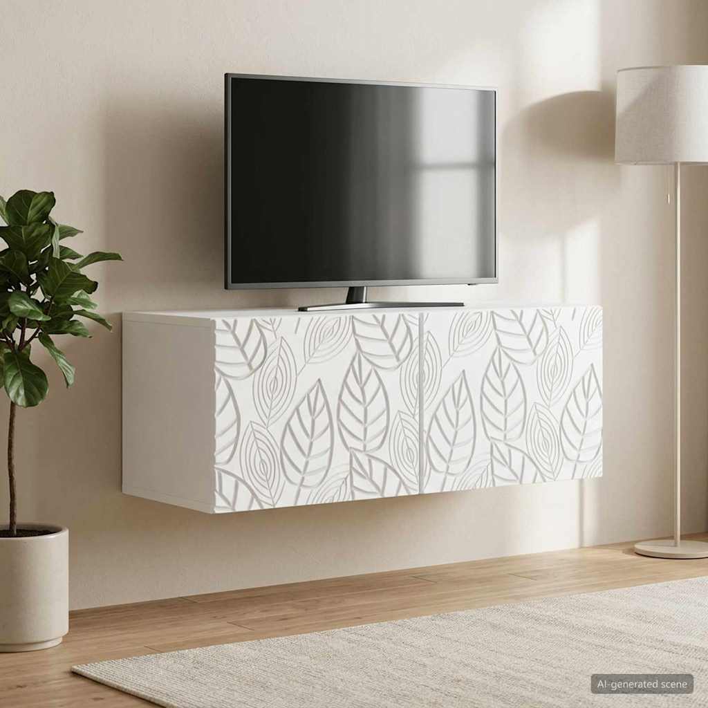 Gabinete de TV de parede 59,5 x 41 x 30 cm branco
