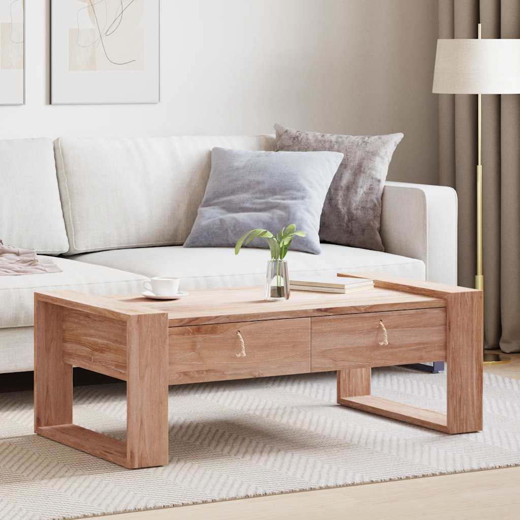 Mesa de centro 110x60x40 cm madeira de teca maciça